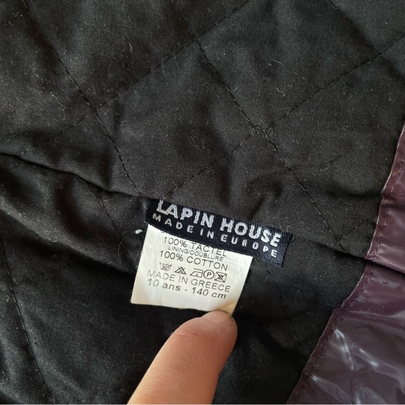 10 yrs girl’s purple fur trim jacket - Picture 3 of 5